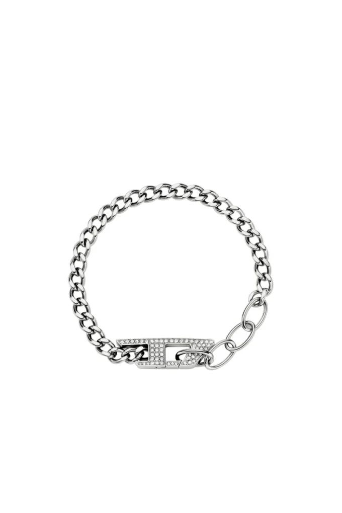 dx1627040 gioielli Bracciale con catena glitterata in acciaio inossidabile dx1627040 gioielli Bracciale con catena glitterata in acciaio inossidabile