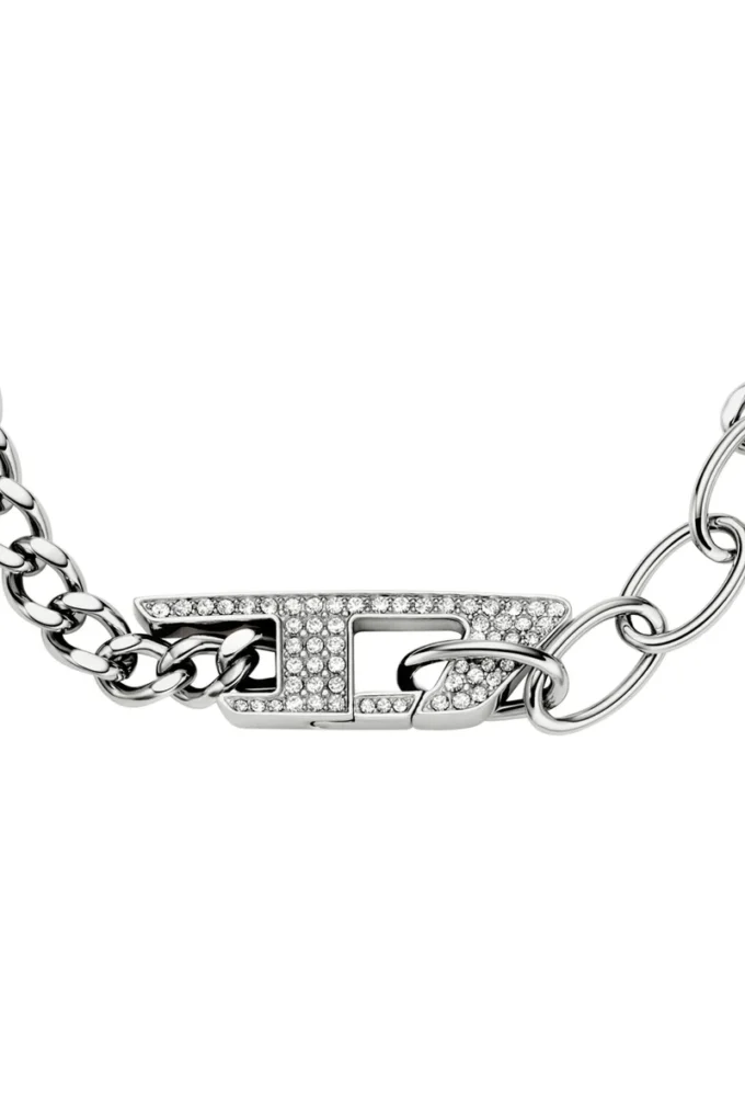 dx1627040 gioielli Bracciale con catena glitterata in acciaio inossidabile dx1627040 gioielli Bracciale con catena glitterata in acciaio inossidabile