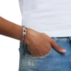 dx1627040 gioielli Bracciale con catena glitterata in acciaio inossidabile dx1627040 gioielli Bracciale con catena glitterata in acciaio inossidabile