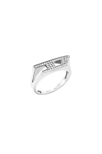 dx1629040 gioielli Anello con sigillo in acciaio inossidabile
