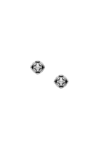 dx1657931 gioielli Orecchini a bottone in ottone bicolore
