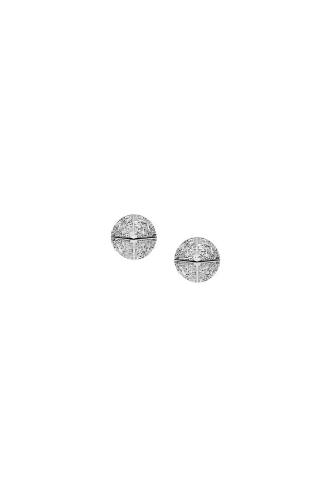 dx1658040 gioielli Orecchini a bottone in ottone argentato dx1658040 gioielli Orecchini a bottone in ottone argentato