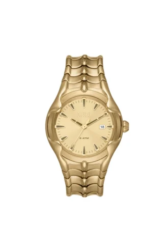 dz2186 Vert Tre lancette con datario in acciaio inossidabile color oro