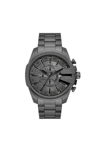 dz4676 Diesel Mega Chief Slim Chronograph Orologio in acciaio inossidabile grigio
