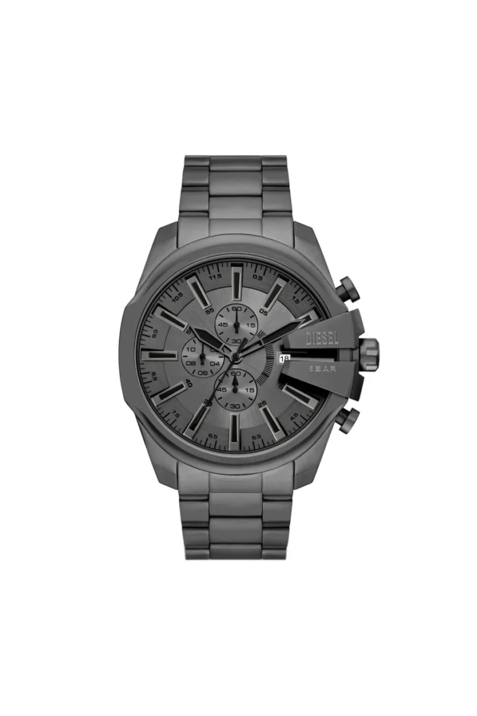 dz4676 Diesel Mega Chief Slim Chronograph Orologio in acciaio inossidabile grigio dz4676 Diesel Mega Chief Slim Chronograph Orologio in acciaio inossidabile grigio
