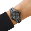 dz5603 Vert Orologio a tre lancette in acciaio inossidabile color canna di fucile dz5603 Vert Orologio a tre lancette in acciaio inossidabile color canna di fucile