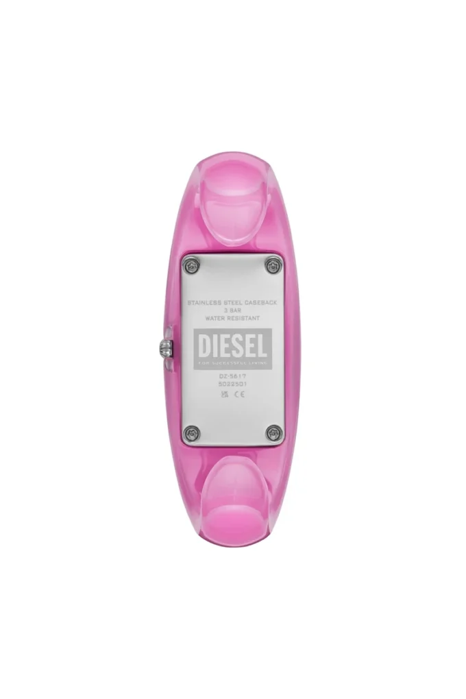 dz5617 orologio Diesel Wonder-D Orologio con due lancette in resina e nylon rosa dz5617 orologio Diesel Wonder-D Orologio con due lancette in resina e nylon rosa