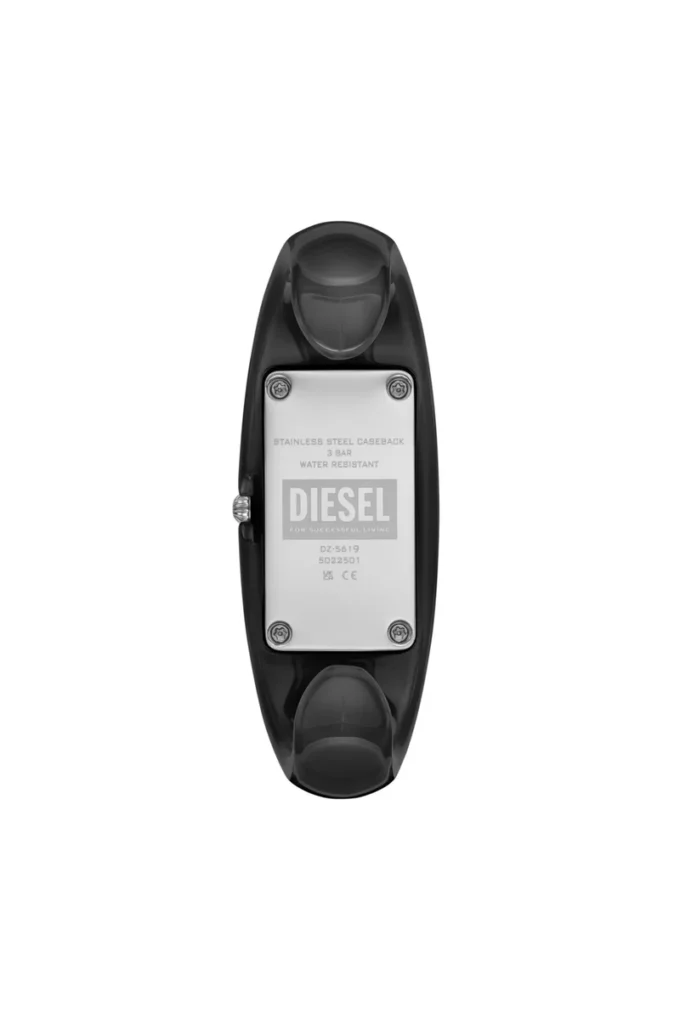 dz5619 orologio Diesel Wonder-D Orologio da donna con due lancette in resina e nylon nero dz5619 orologio Diesel Wonder-D Orologio da donna con due lancette in resina e nylon nero