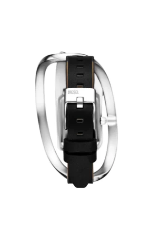 dz5627 orologio Wrap-D in pelle nera
