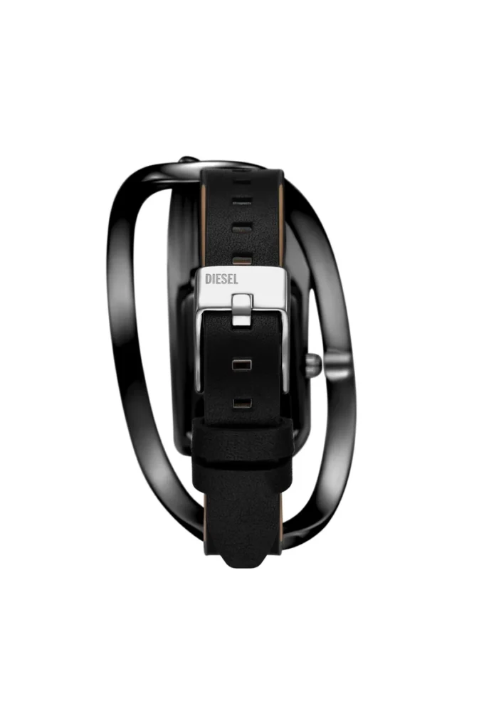 dz5629 orologio Orologio Wrap-D in pelle nera dz5629 orologio Orologio Wrap-D in pelle nera