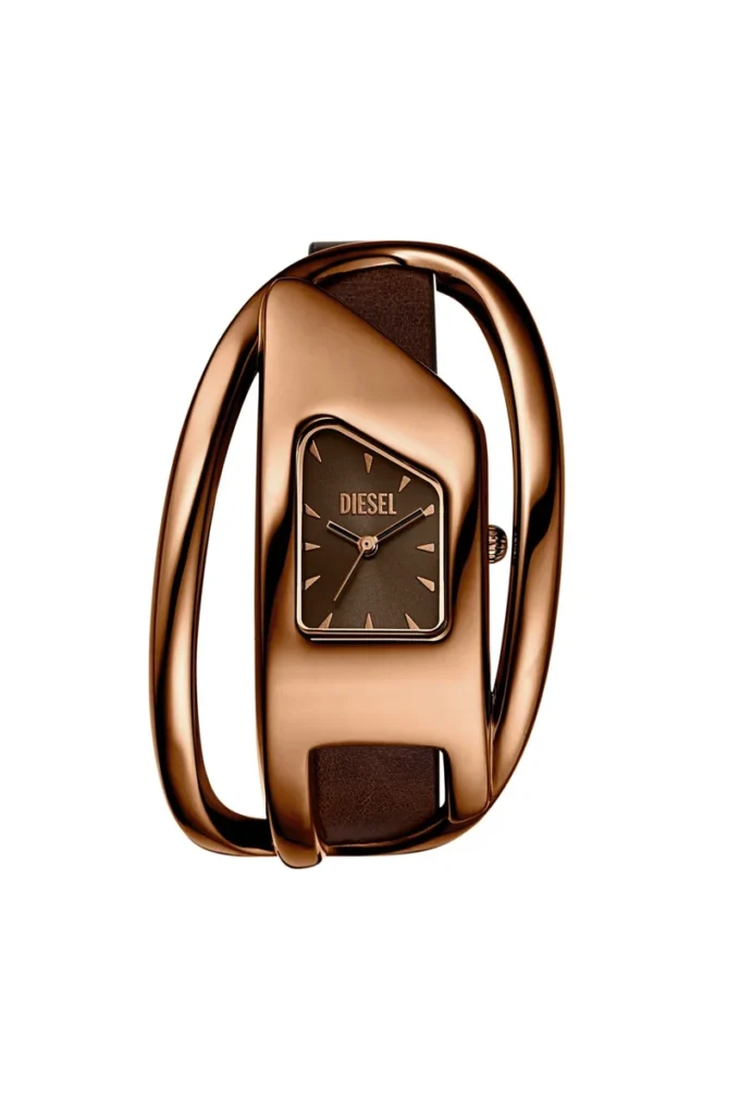 dz5630 orologio Orologio Wrap-D in pelle marrone