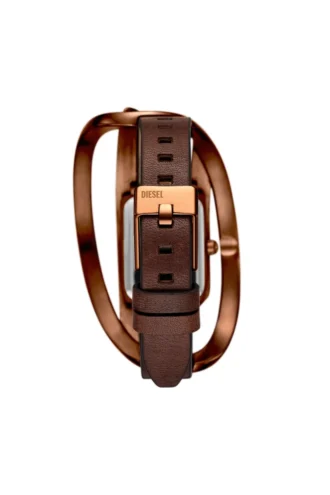 dz5630 orologio Orologio Wrap-D in pelle marrone