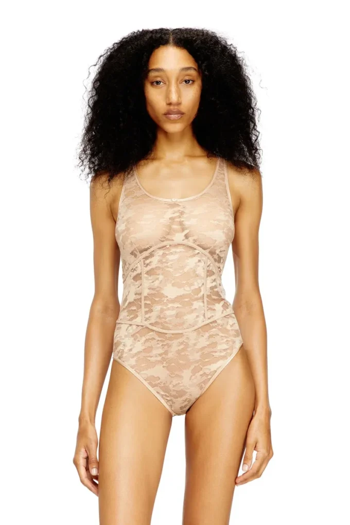 ezzy-utlt Body in nylon con disegno in pizzo ezzy-utlt Body in nylon con disegno in pizzo