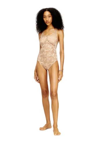 ezzy-utlt Body in nylon con disegno in pizzo