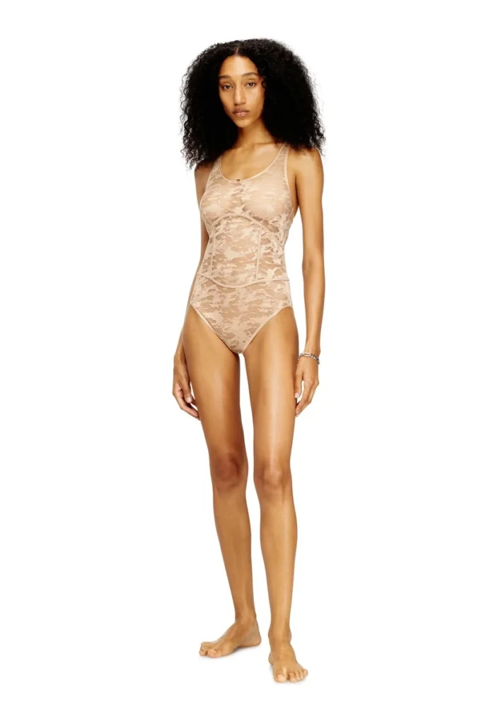 ezzy-utlt Body in nylon con disegno in pizzo ezzy-utlt Body in nylon con disegno in pizzo