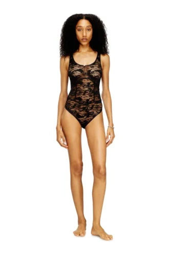ezzy-utlt Body in nylon con disegno in pizzo
