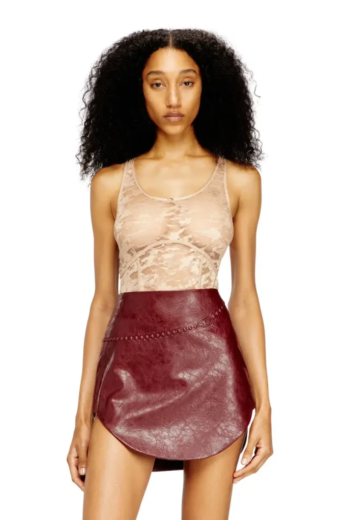 ezzy-utlt Body in nylon con disegno in pizzo ezzy-utlt Body in nylon con disegno in pizzo
