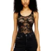 ezzy-utlt Body in nylon con disegno in pizzo ezzy-utlt Body in nylon con disegno in pizzo