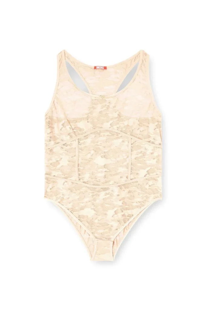 ezzy-utlt Body in nylon con disegno in pizzo ezzy-utlt Body in nylon con disegno in pizzo