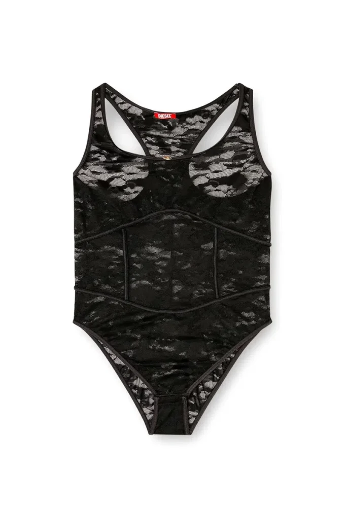 ezzy-utlt Body in nylon con disegno in pizzo ezzy-utlt Body in nylon con disegno in pizzo
