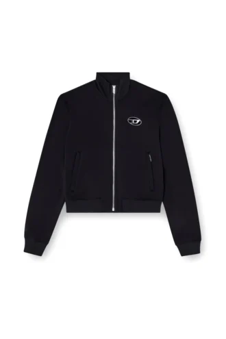 f-flacin Felpa con zip e logo cut-out