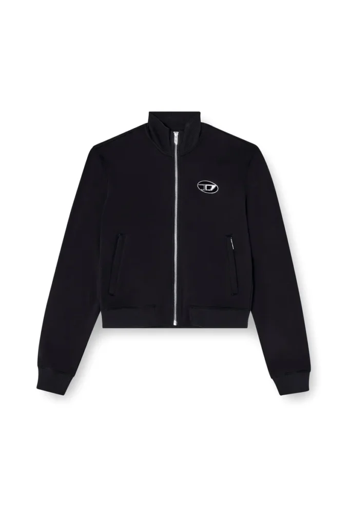 f-flacin Felpa con zip e logo cut-out f-flacin Felpa con zip e logo cut-out