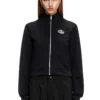 f-flacin Felpa con zip e logo cut-out f-flacin Felpa con zip e logo cut-out