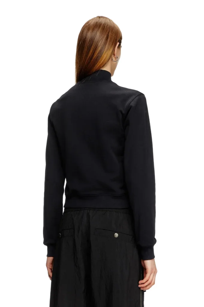 f-flacin Felpa con zip e logo cut-out f-flacin Felpa con zip e logo cut-out
