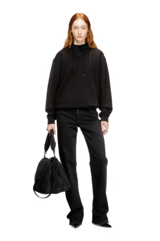 f-normy-hood-od Felpa con cappuccio in cotone con logo Oval D