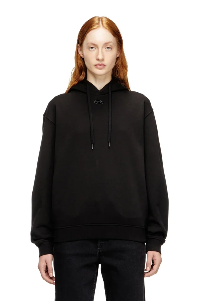 f-normy-hood-od Felpa con cappuccio in cotone con logo Oval D f-normy-hood-od Felpa con cappuccio in cotone con logo Oval D