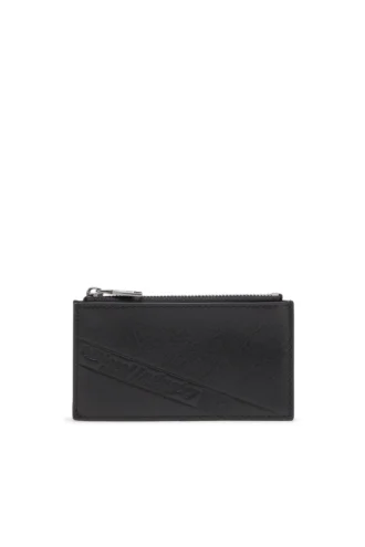 flag-d card holder iii Portacarte in pelle con chiusura a zip
