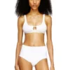 florence-dnm Reggiseno morbido in cotone a costine con gioiello Oval D florence-dnm Reggiseno morbido in cotone a costine con gioiello Oval D