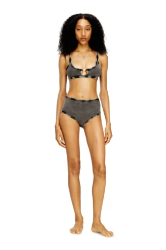 florence-dnm Reggiseno morbido in cotone a costine con gioiello Oval D