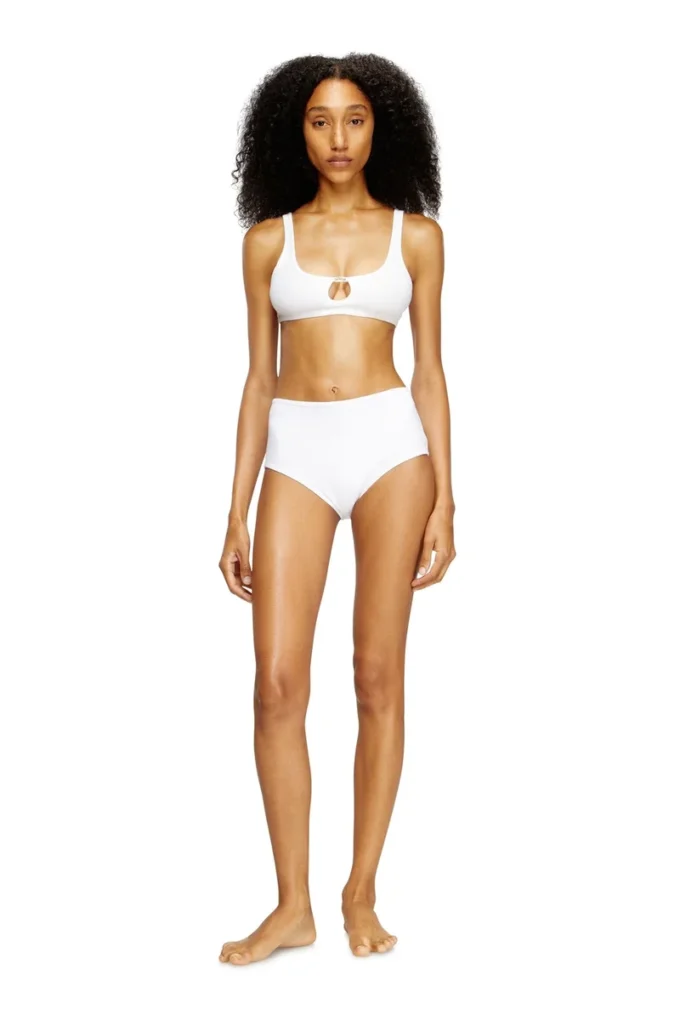 florence-dnm Reggiseno morbido in cotone a costine con gioiello Oval D florence-dnm Reggiseno morbido in cotone a costine con gioiello Oval D