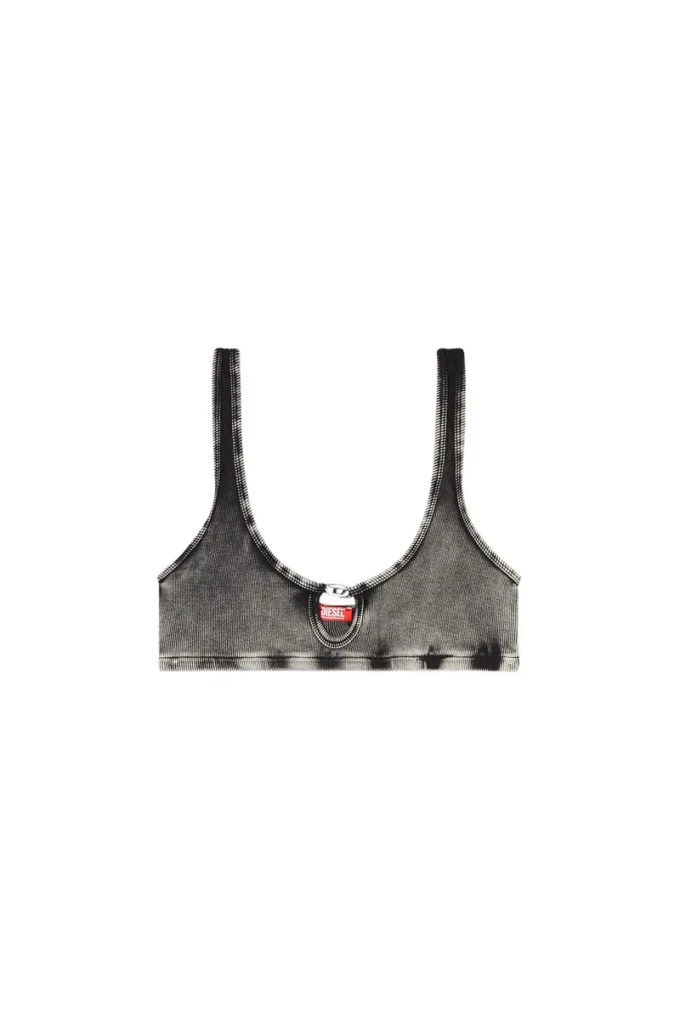 florence-dnm Reggiseno morbido in cotone a costine con gioiello Oval D florence-dnm Reggiseno morbido in cotone a costine con gioiello Oval D