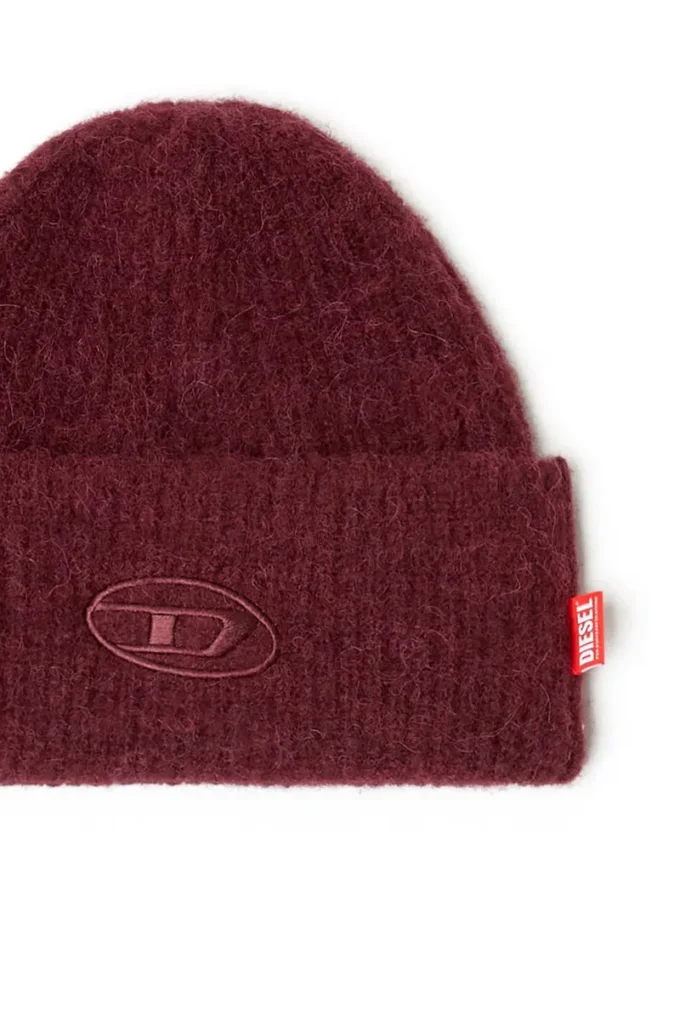 fr-k-lollo-hat Berretto bordeaux con ricamo Oval D