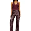 fr-p-lain Pantaloni bordeaux in tessuto rivestito fr-p-lain Pantaloni bordeaux in tessuto rivestito