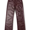 fr-p-lain Pantaloni bordeaux in tessuto rivestito fr-p-lain Pantaloni bordeaux in tessuto rivestito