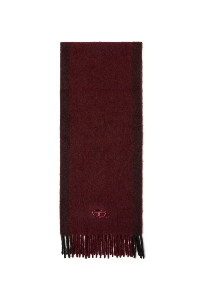 fr-s-olid Sciarpa in lana jacquard bordeaux