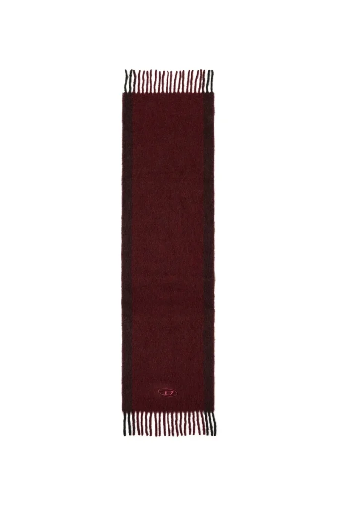 fr-s-olid Sciarpa in lana jacquard bordeaux