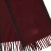 fr-s-olid Sciarpa in lana jacquard bordeaux