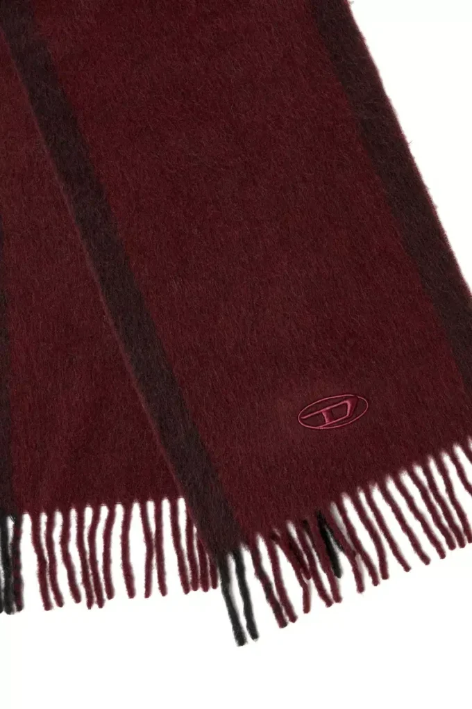 fr-s-olid Sciarpa in lana jacquard bordeaux