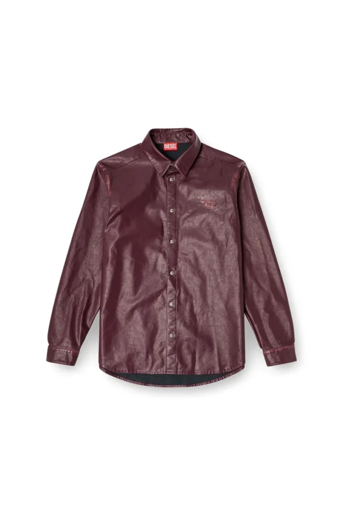 fr-s-simply Camicia con logo bordeaux
