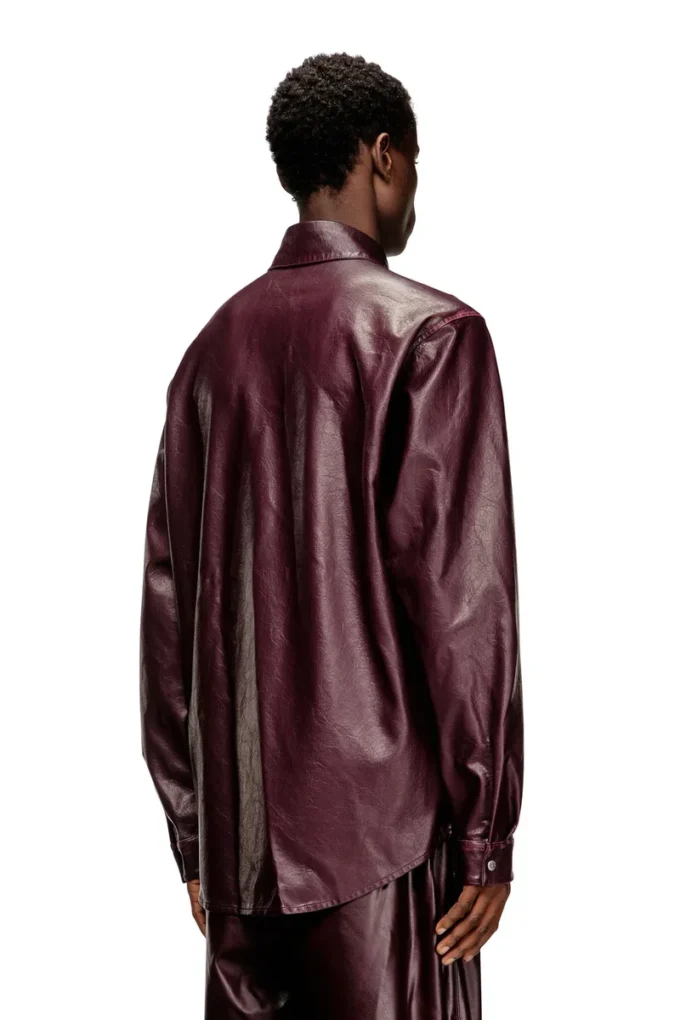 fr-s-simply Camicia con logo bordeaux