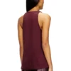 fr-t-ipsya Canotta bordeaux con dettaglio Oval D fr-t-ipsya Canotta bordeaux con dettaglio Oval D
