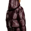 fr-w-illey Piumino con cappuccio bordeaux in tessuto rivestito fr-w-illey Piumino con cappuccio bordeaux in tessuto rivestito