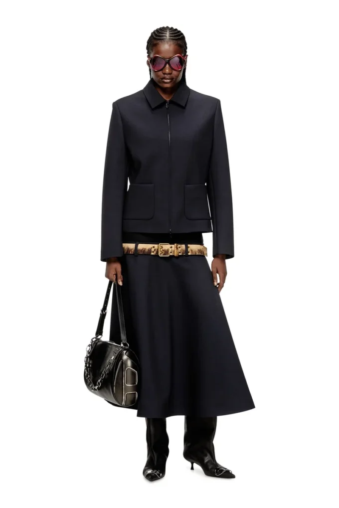 g-cesara-bond Giacca con colletto in tessuto neoprene accoppiato