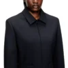 g-cesara-bond Giacca con colletto in tessuto neoprene accoppiato