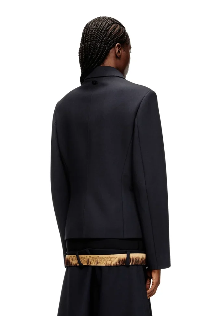 g-cesara-bond Giacca con colletto in tessuto neoprene accoppiato