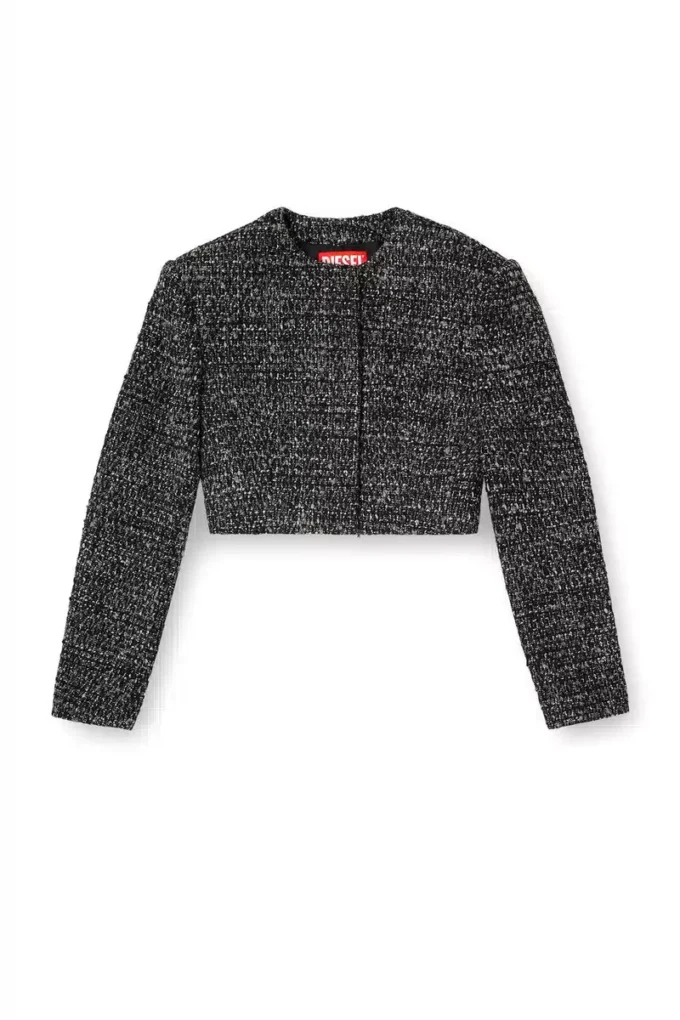 g-crop-g Giacca corta in tessuto bouclé